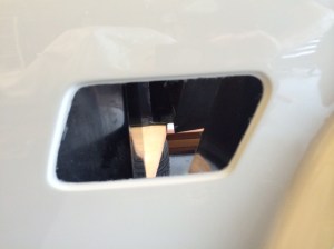 Before finishing, rough cut edges