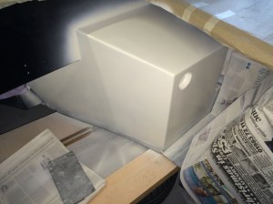 6 coats of primer and 2 coats of lac later!