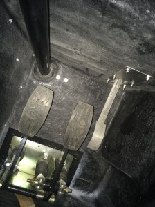 Throttle pedal in location