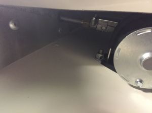 Wiper motor installed